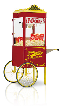 Atlas importeren Hen Luxe Popcornmachine - Springpallieterke - Verhuur van springkastelen